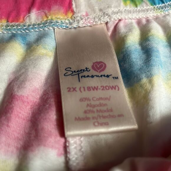 Tie Dye Soft Cotton Blend Sleep Shorts - Picture 5 of 5